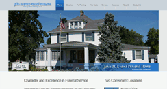 Desktop Screenshot of evansfuneralhome.com